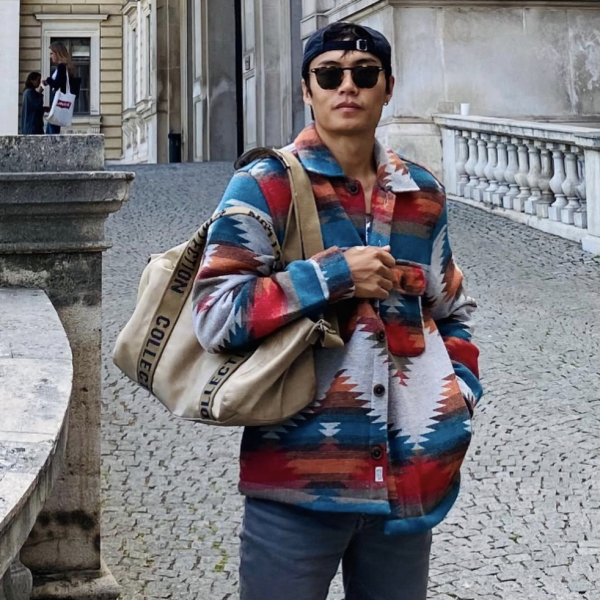 Sanggay Tashi on the streets of Vienna Austria