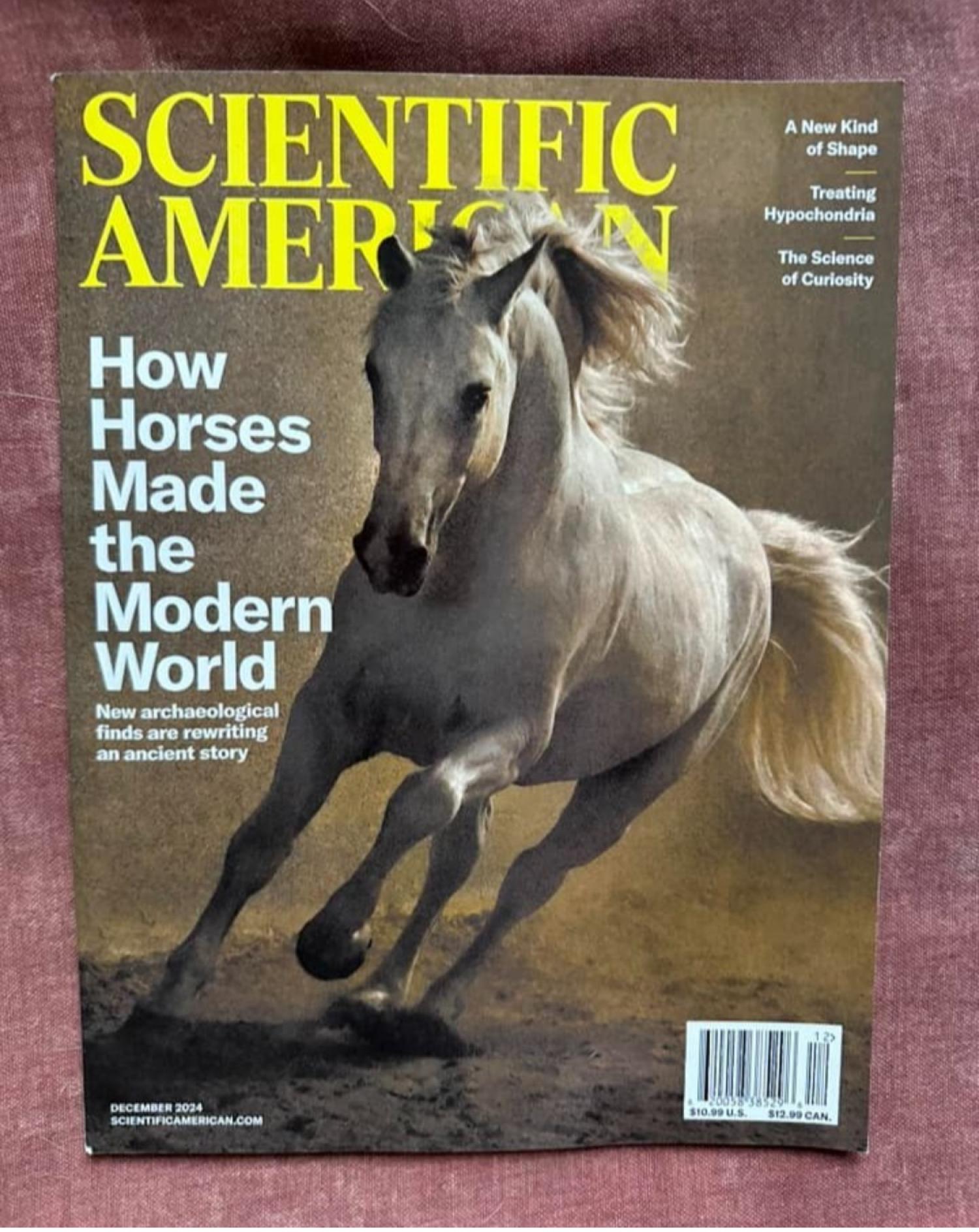 Scientific American Cover featuring a horse
