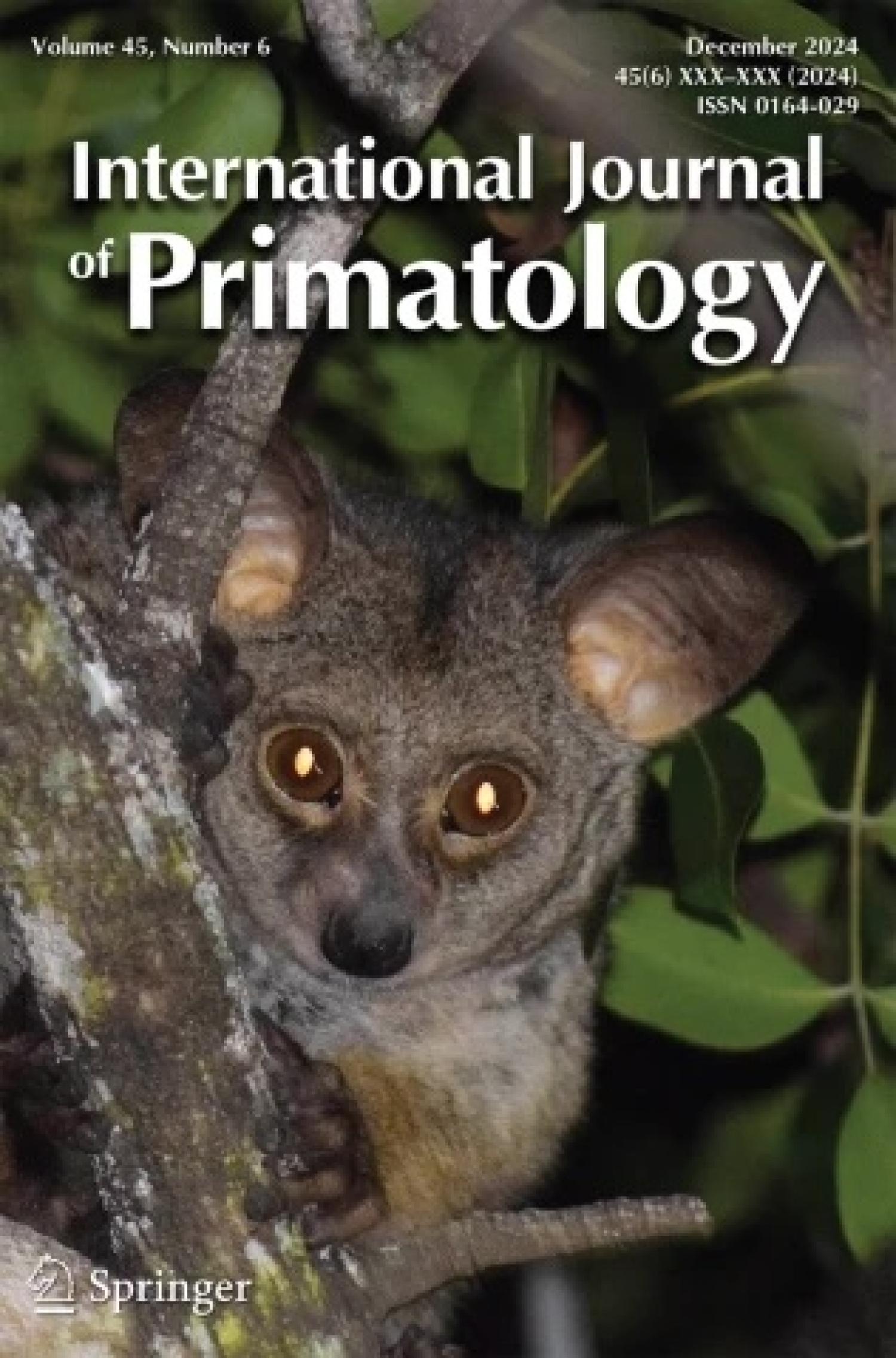 International Journal of Primatology Cover