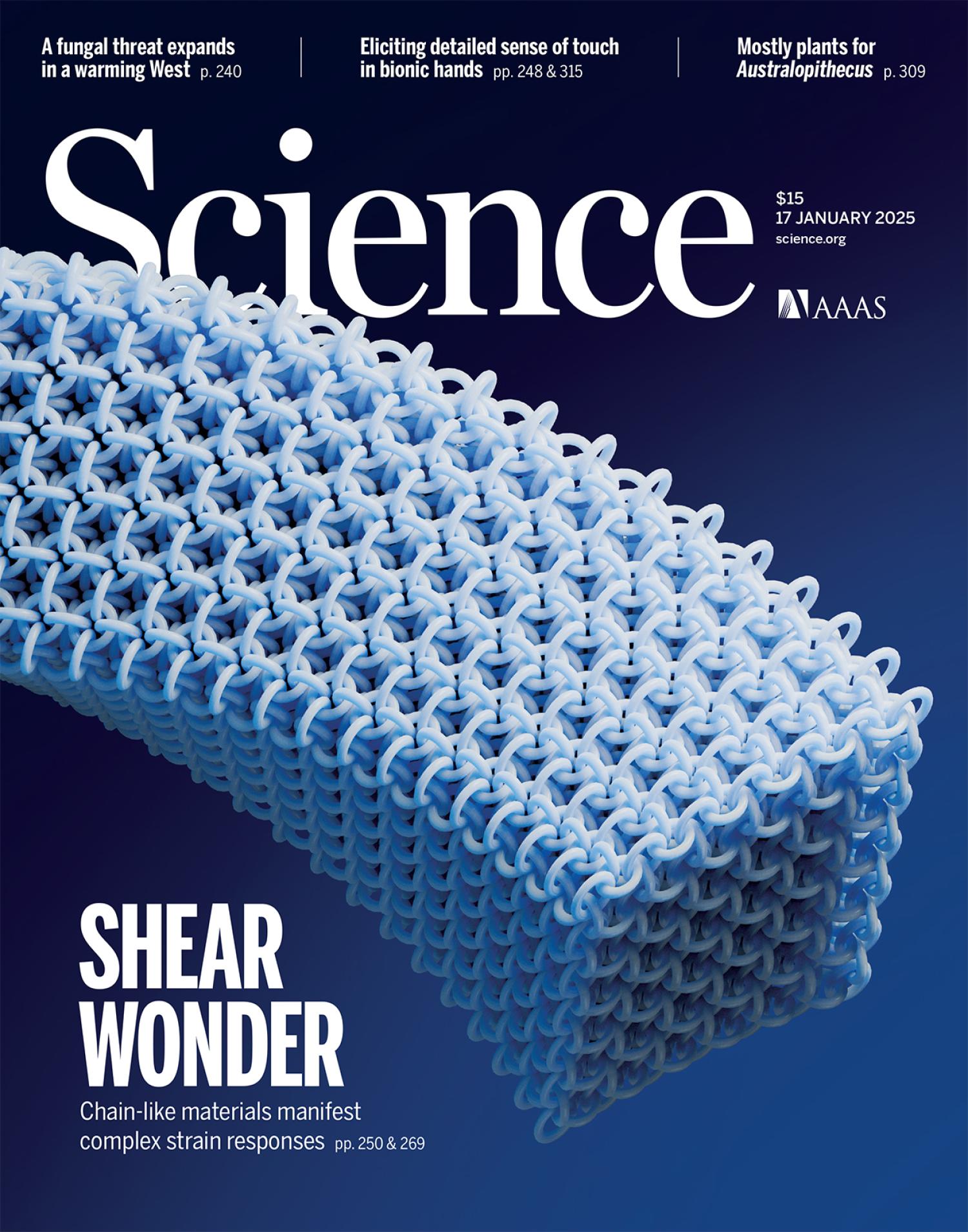 Science magazine cover January 2025