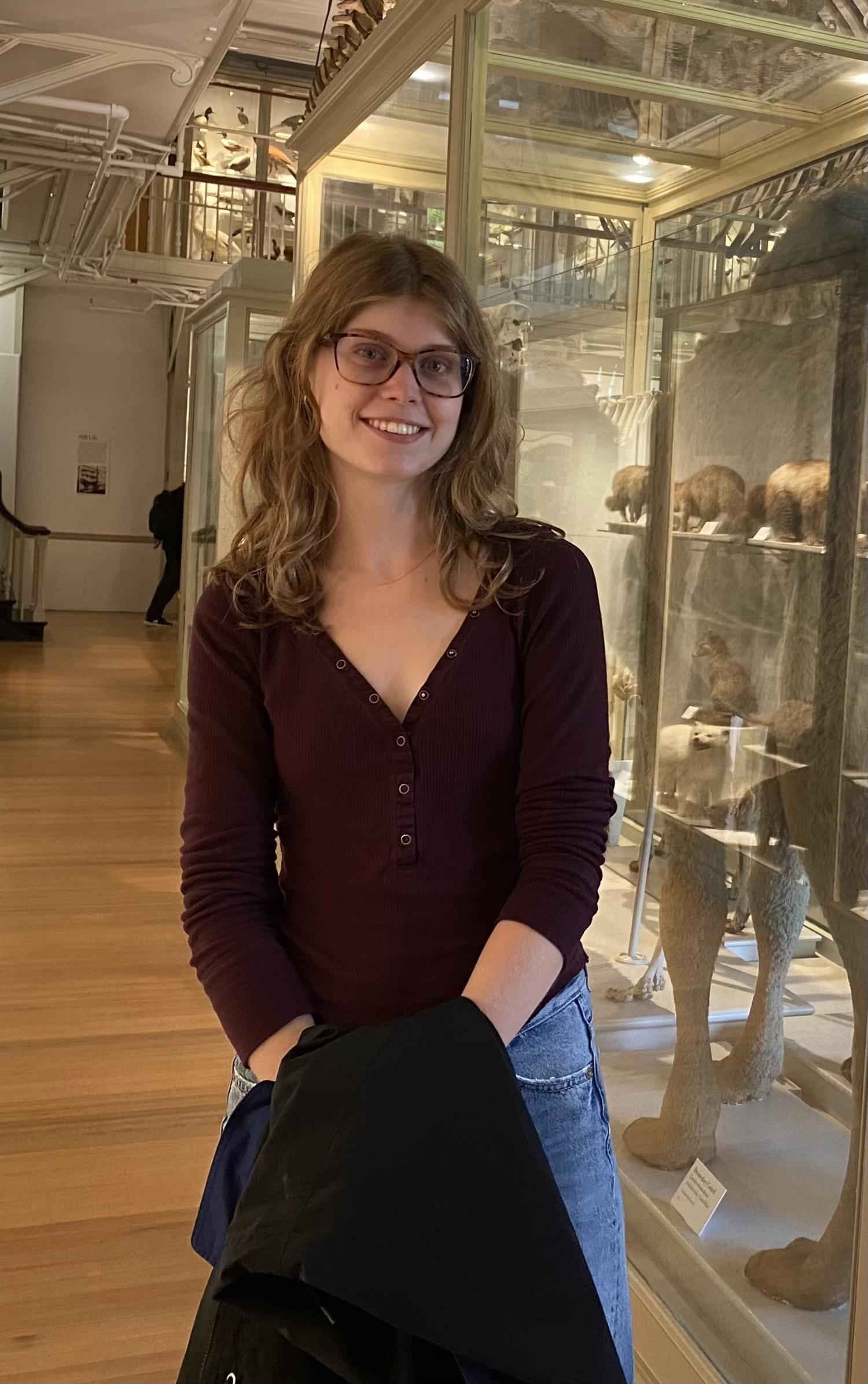 Grace Thompson in a Museum