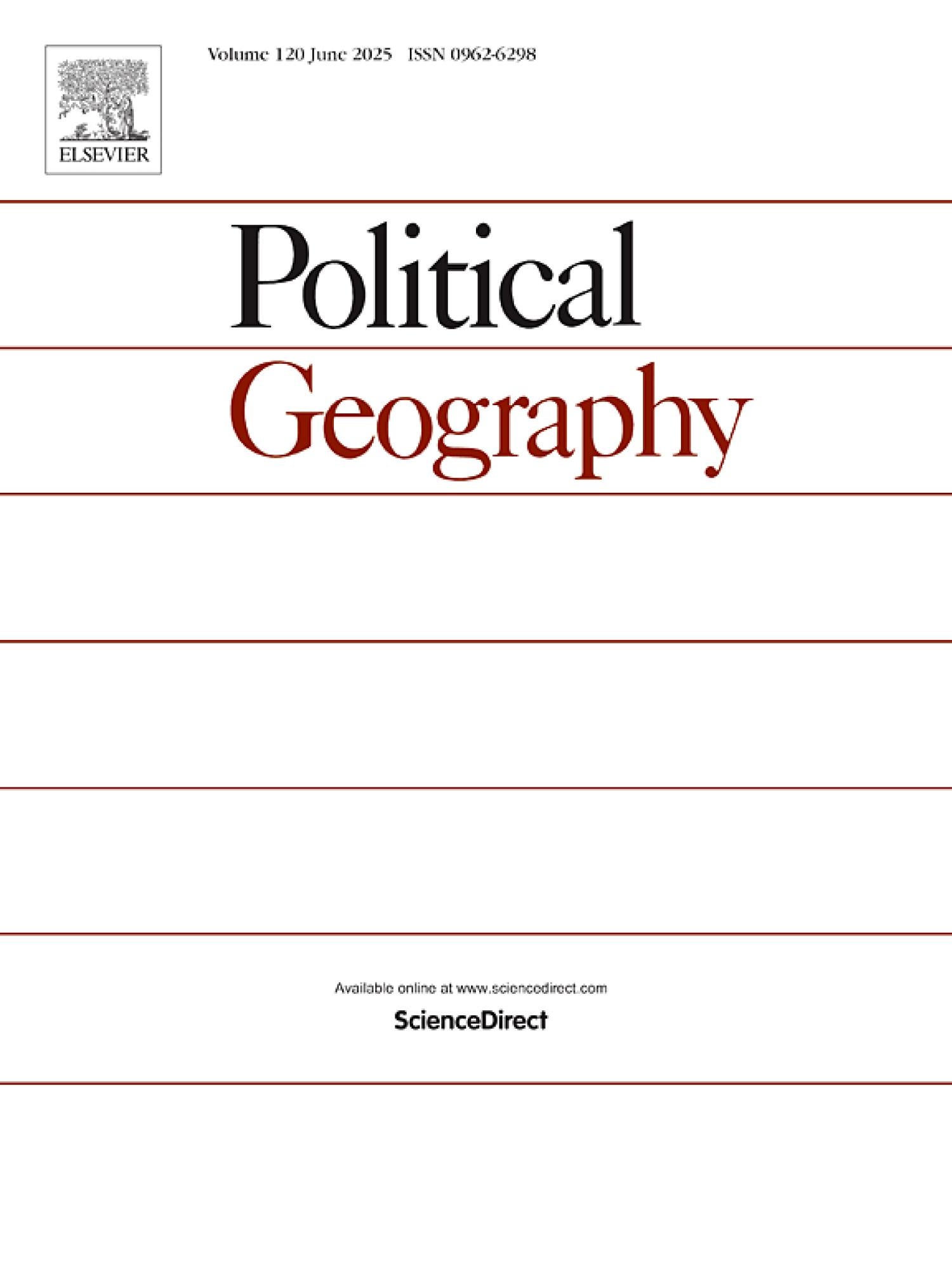 political geography journal cover