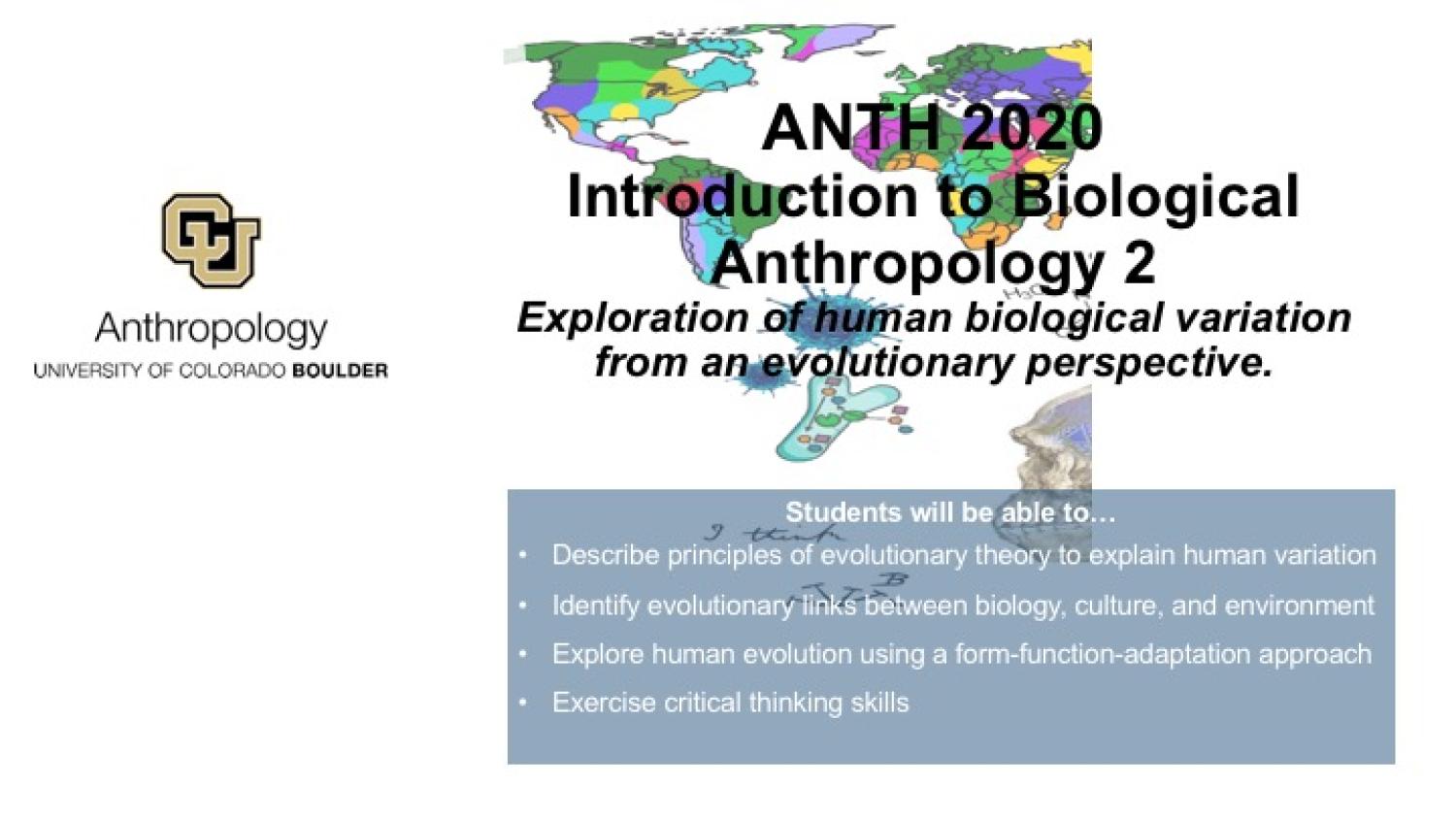 ANTH 2020 Promo Slide with map, cells and Skelton