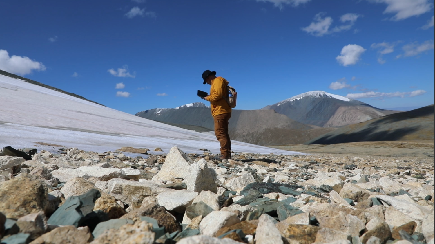 Archaeologists document artifacts emerging from the melting ice in western Mongolia.