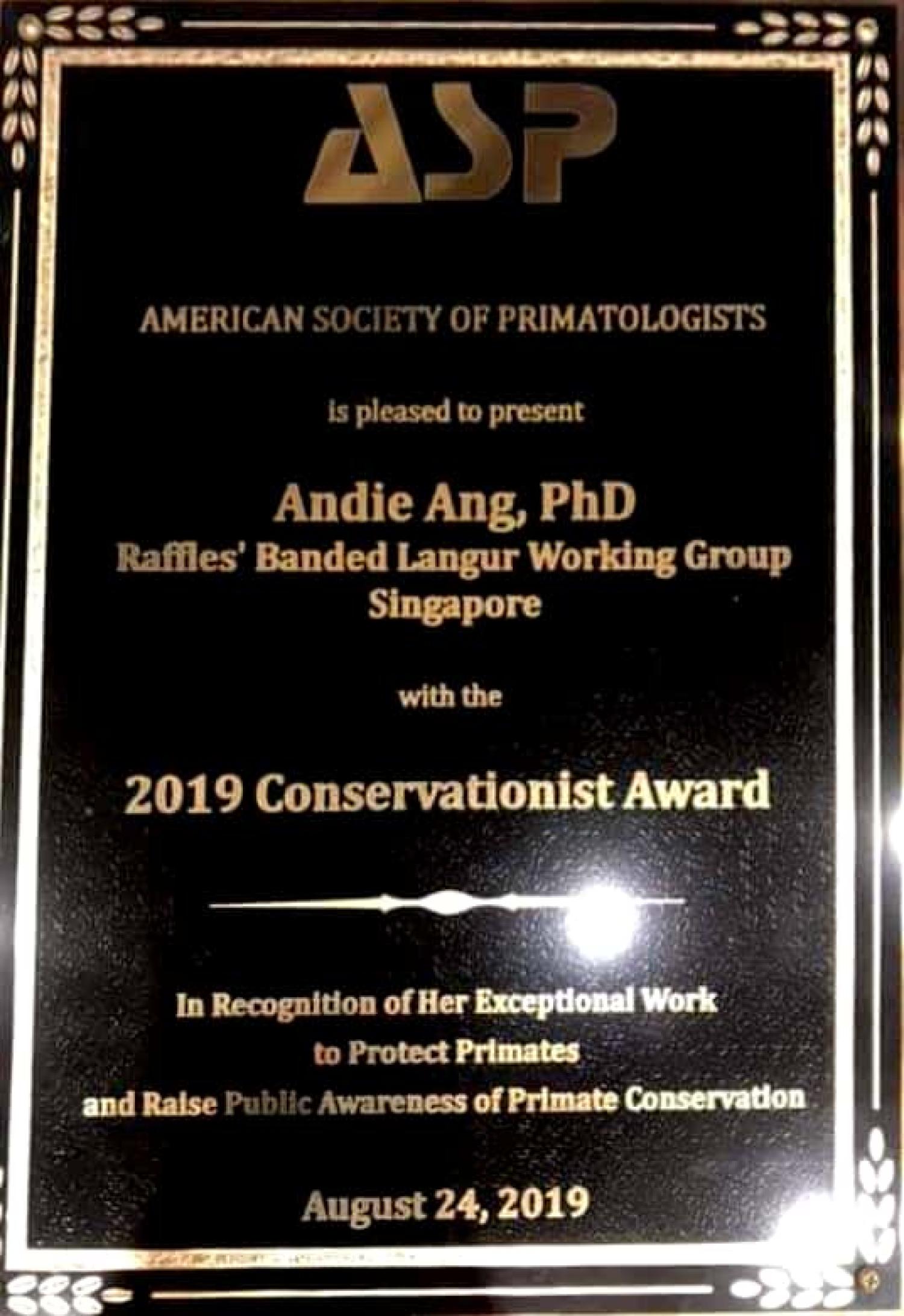 2019 Award