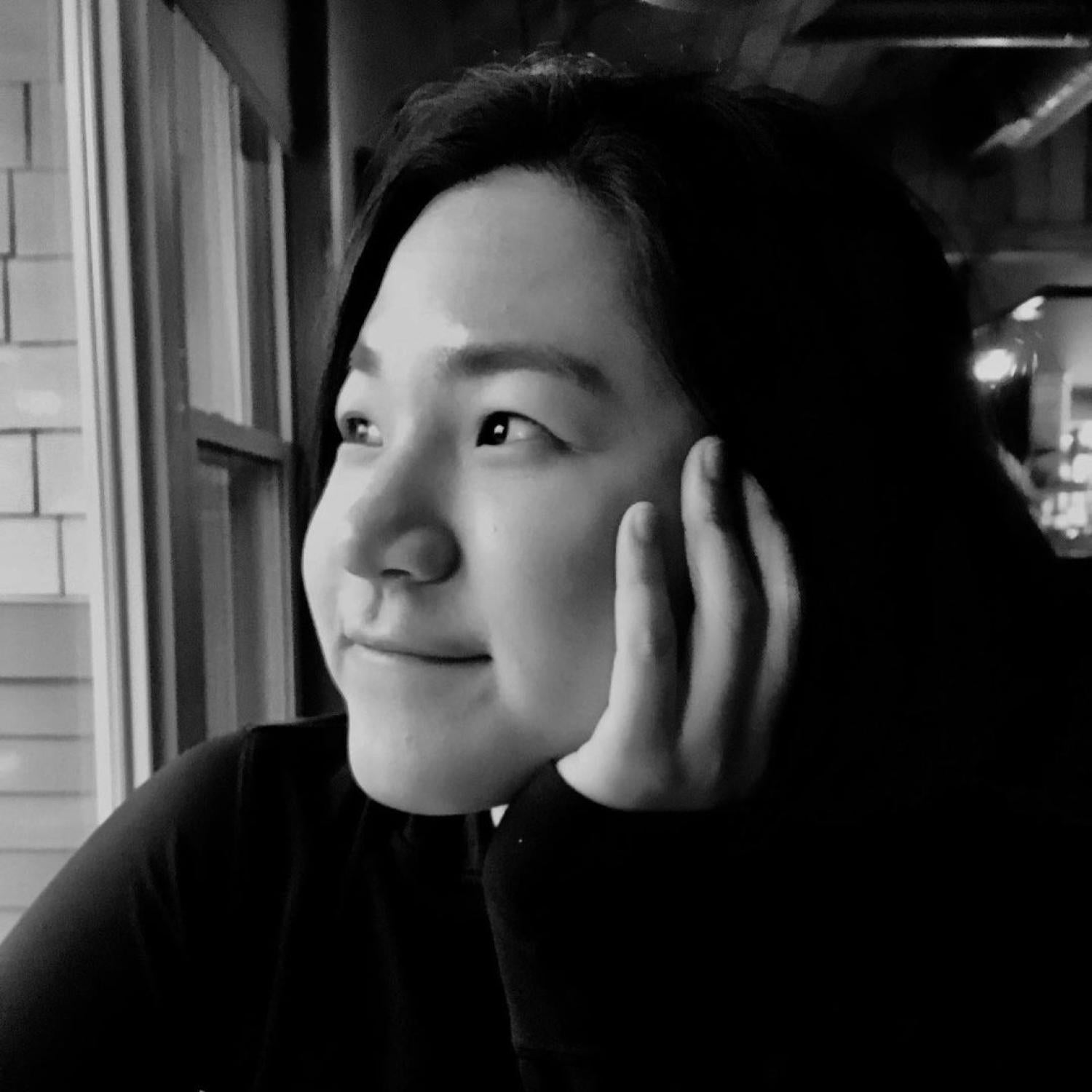 Clara Lee Black and White Headshot