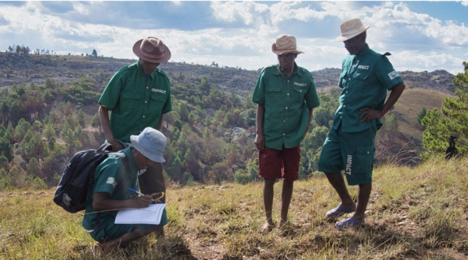 Community rangers patrolling in Itremo protected area, center of Madagascar