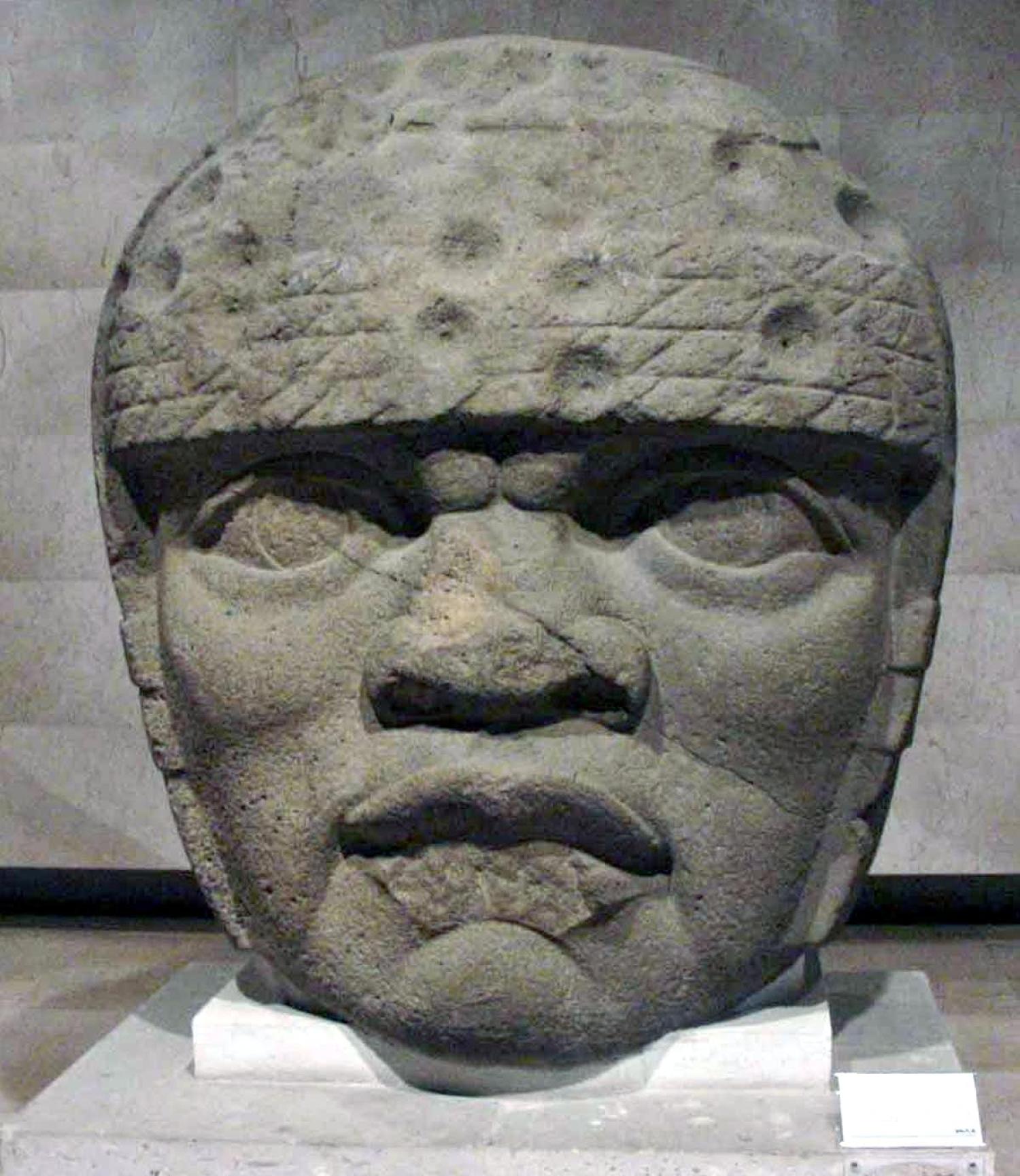 Olmec colossal head from San Lorenzo Tenochtitlán, Veracruz, Mexico
