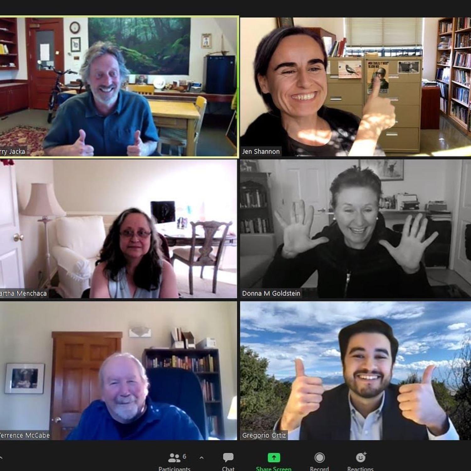 Gregg Ortiz Dissertation Defense Zoom Call Picture