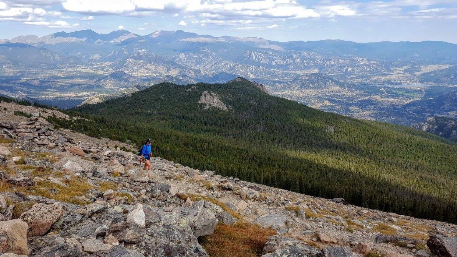 Kaitlyn Davis hiking in Colorado