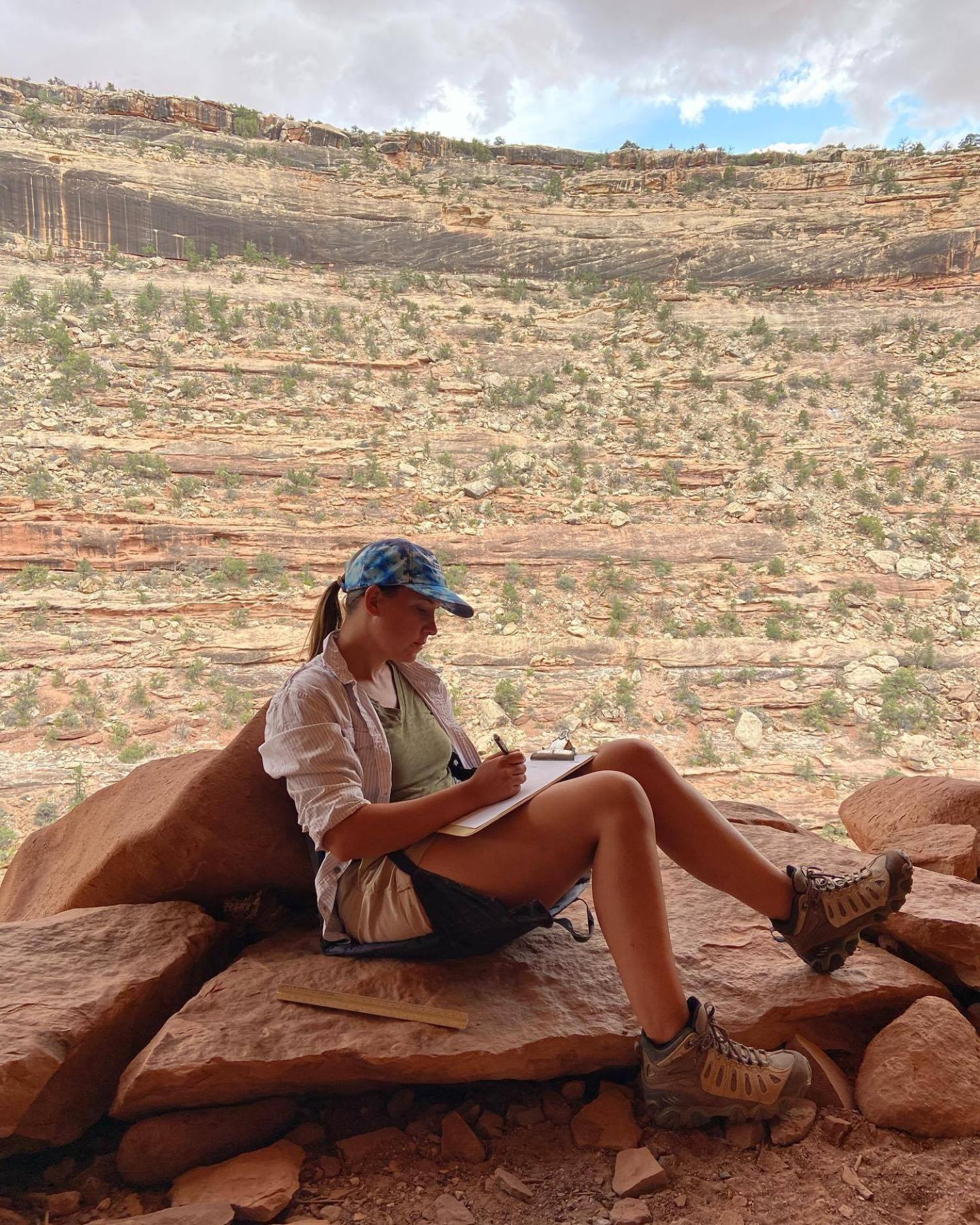 Kelsey Hoppes in the Field