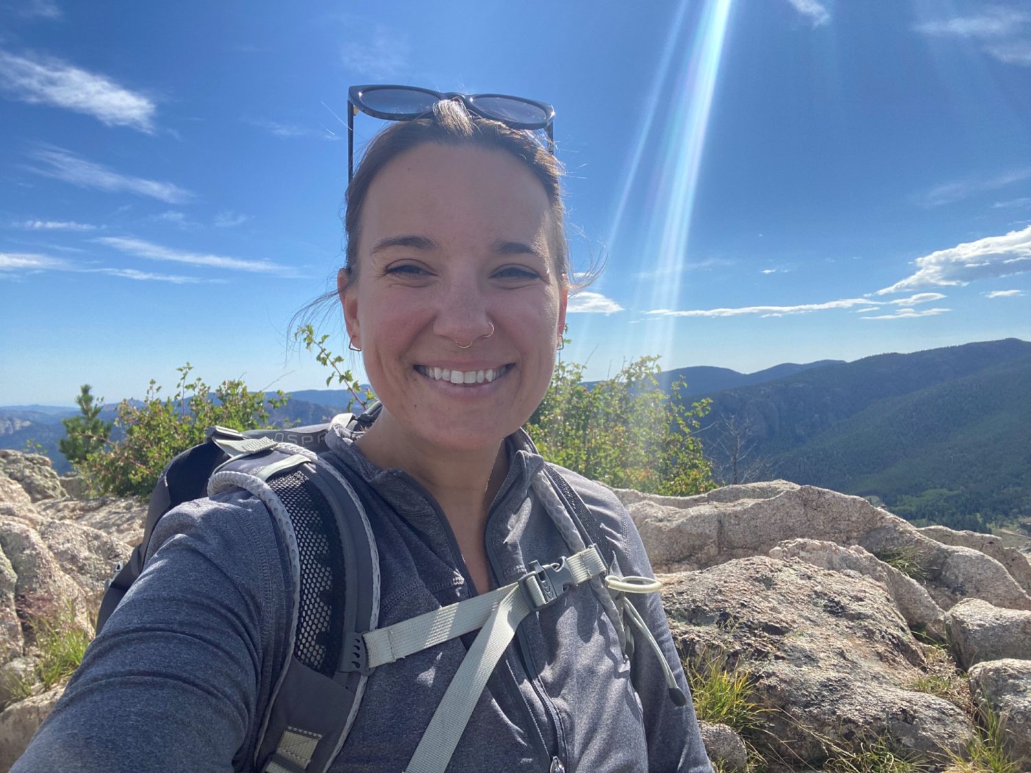 Kelsey on a hike