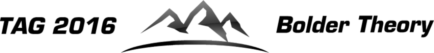 Logo "TAG 2016 Bolder Theory"