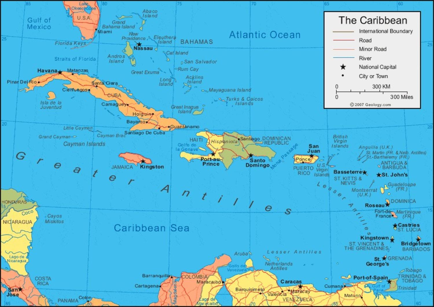 ANTH 1115 Caribbean map