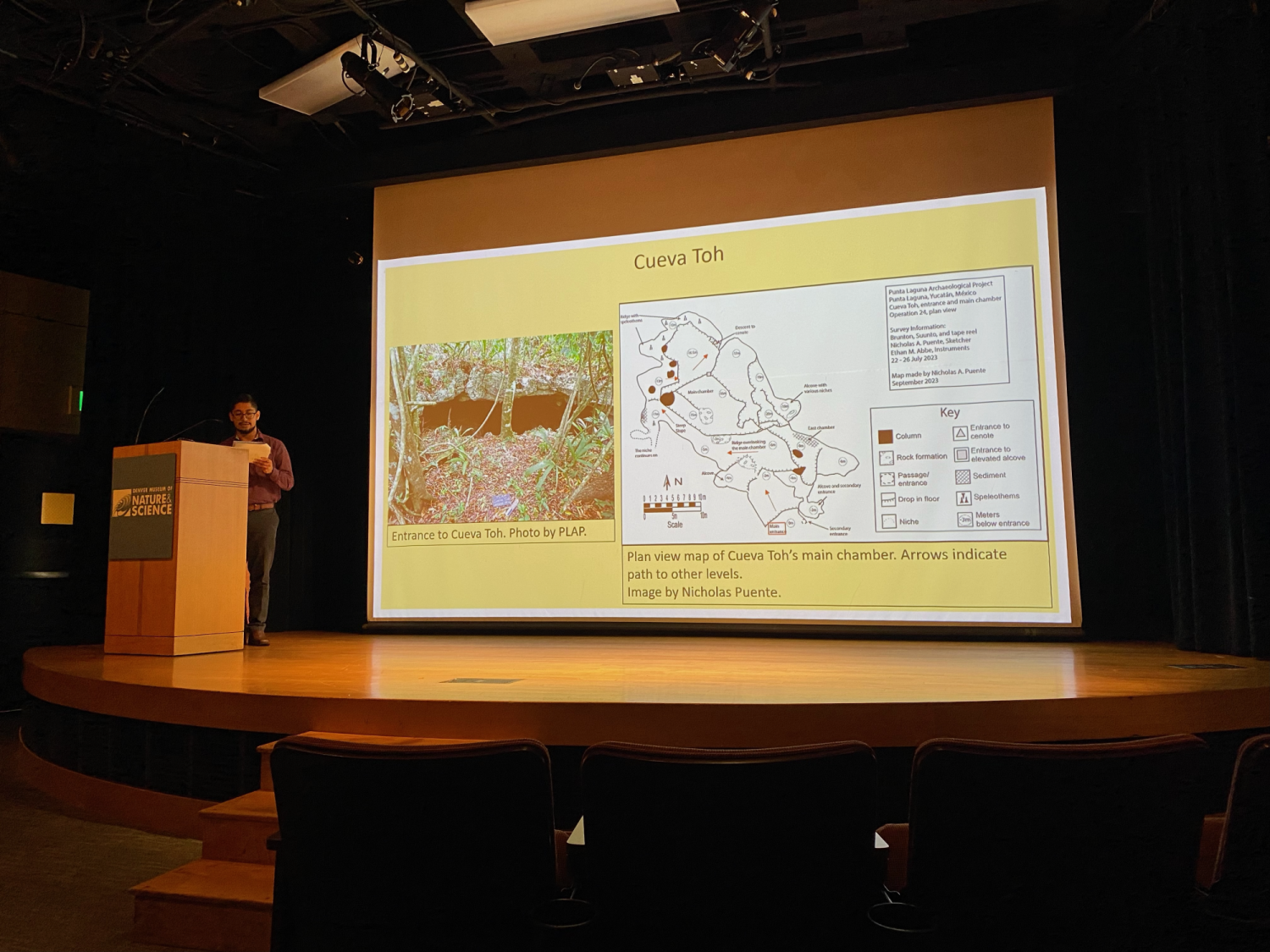Nicholas Presenting at the conference