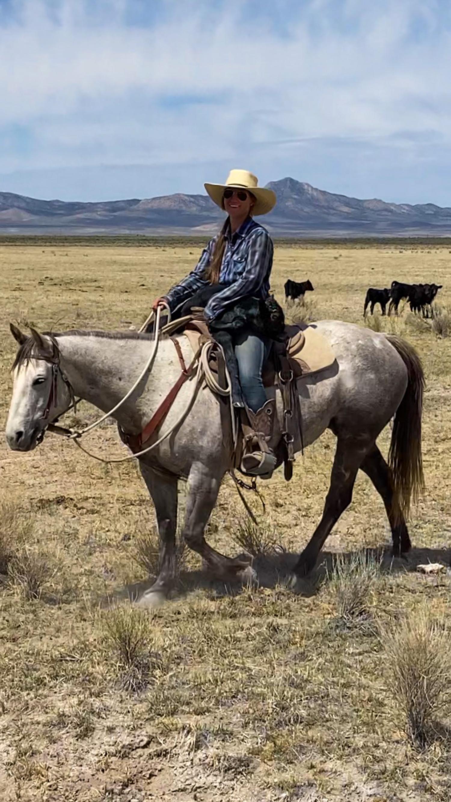 Sabrina on a horse