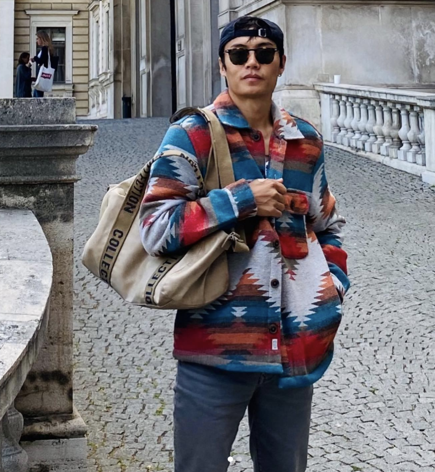 Sanggay Tashi on the streets of Vienna Austria