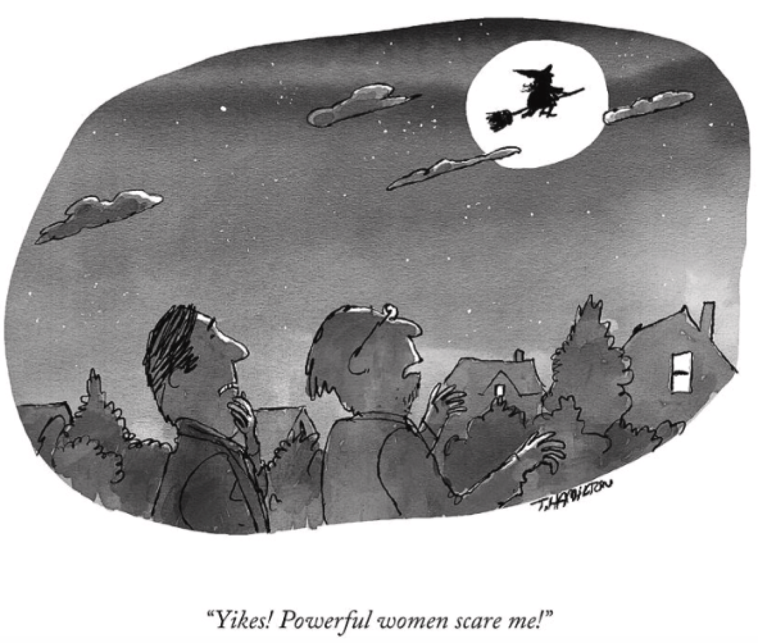 Yikes Powerful Women Scare Me Cartoon