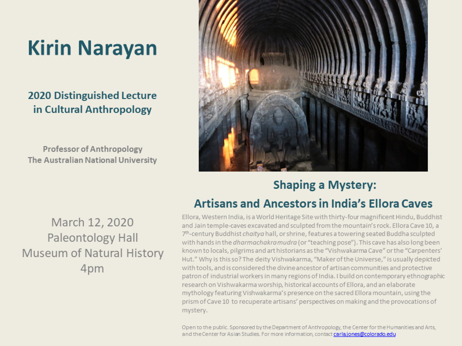 Mar 12 2020 Distinguished Cultural Lecture