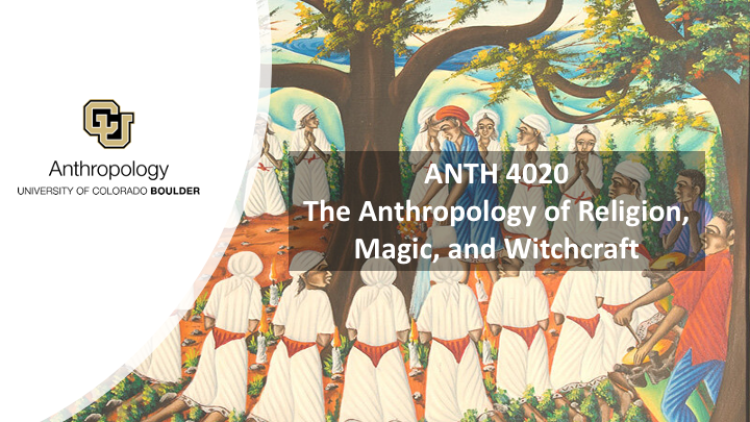 ANTH 4020 Promo slide featuring a circle of witches