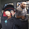 Amel Alvi arriving at court in Jakarta on 1 October 2015