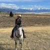 Sabrina riding a horse