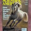 Scientific American Cover featuring a horse