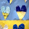 Student-made artwork hangs on the walls of the school Thursday, Feb. 22, 2024, at St. Nicholas Cathedral School in Chicago, Ill. 