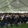 Graduates under the tent