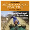 advances-in-archaeological-practice journal cover featuring a women in front of a tent