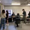 ANTH 1155 students presenting posters