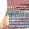 ANTH 2100 Intro to Cultural Promo Slide