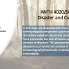 ANTH 4020/5020 Promo Slide with a burnt forest in the background