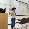 Chu presenting her research