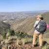 Kelsey hiking in the hills