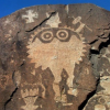 Rock carving depicting violence