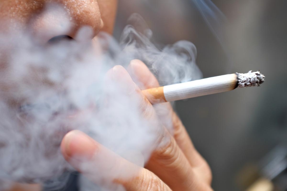 someone smoking