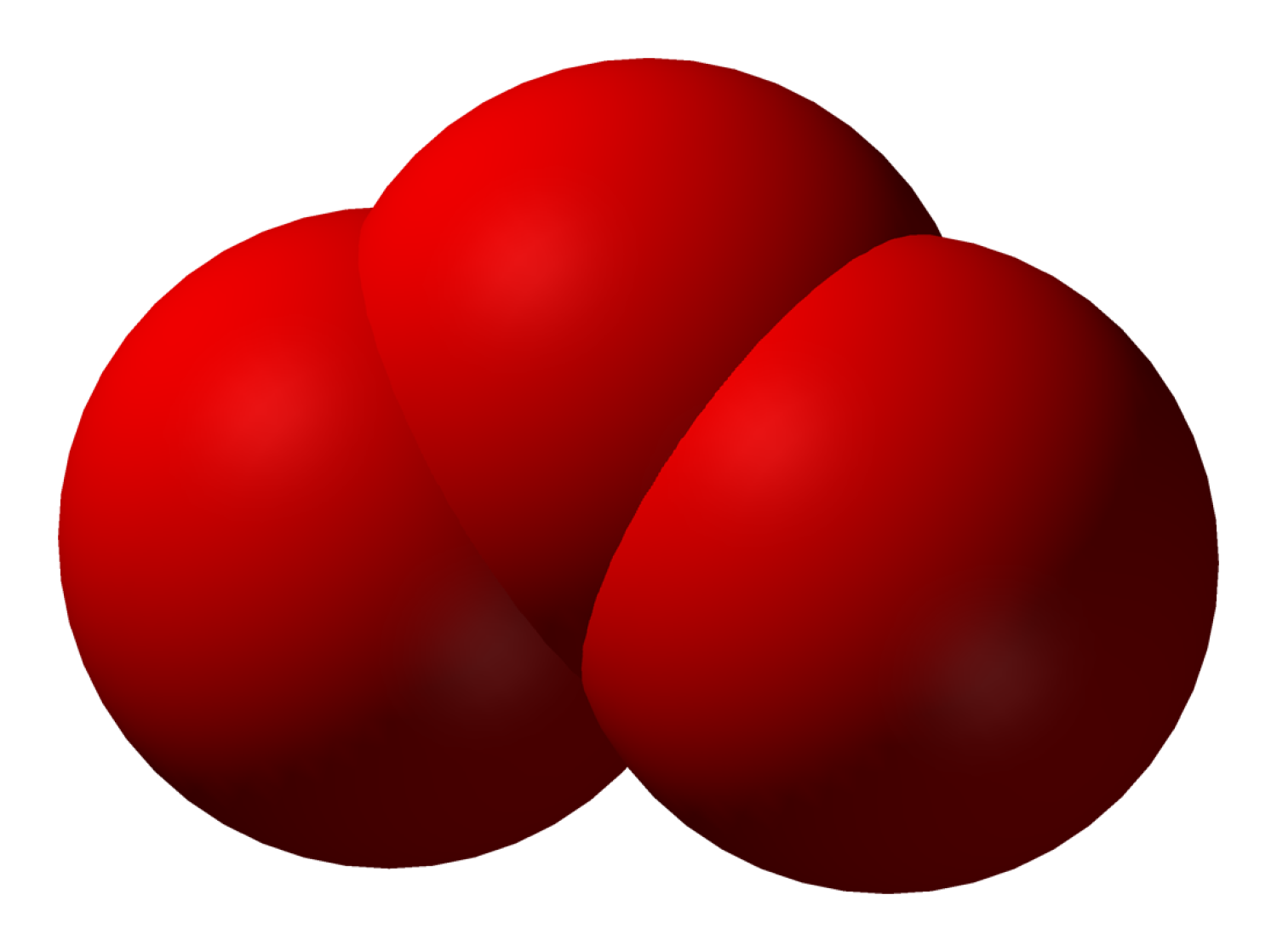 Ozone molecule
