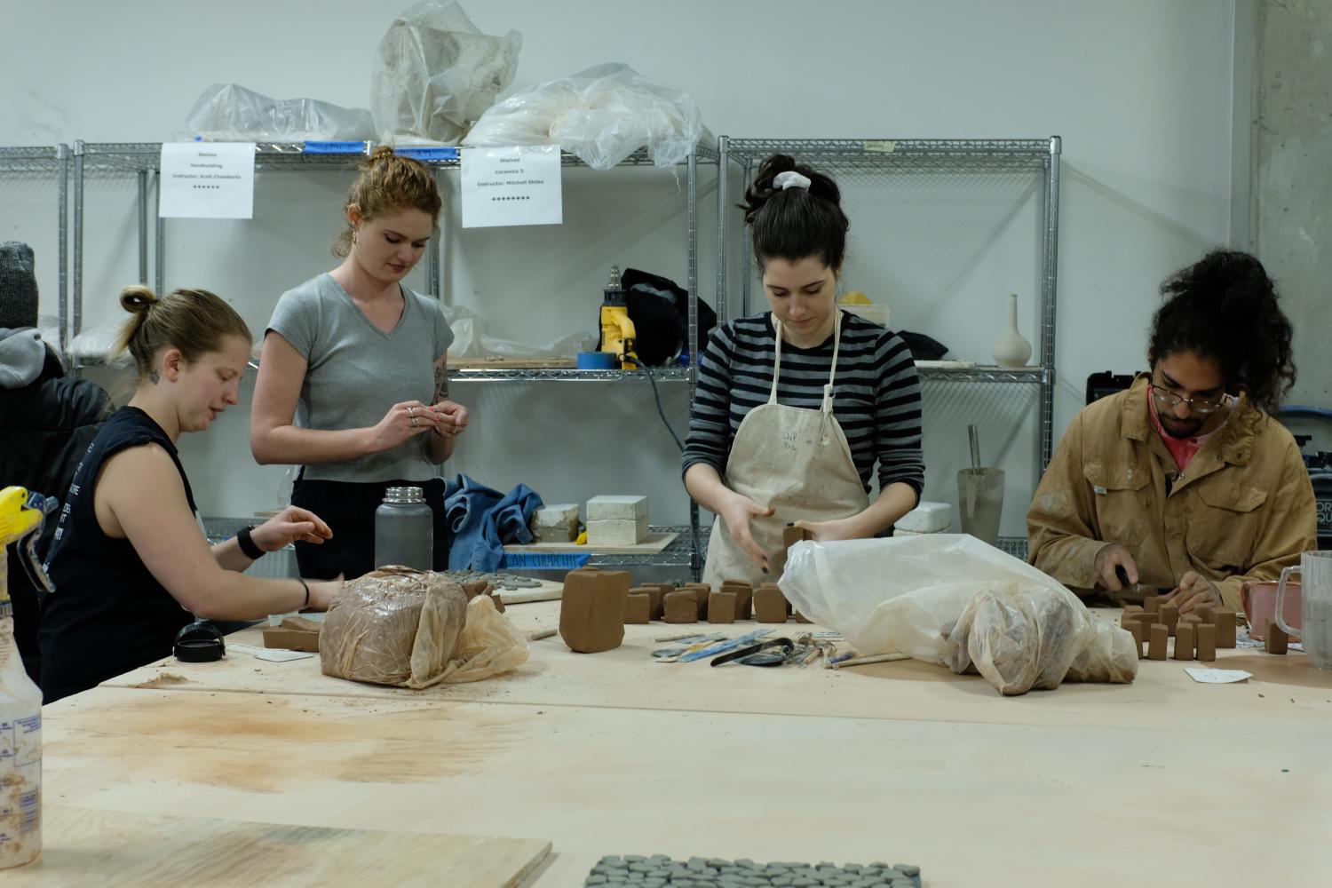 people working on a project
