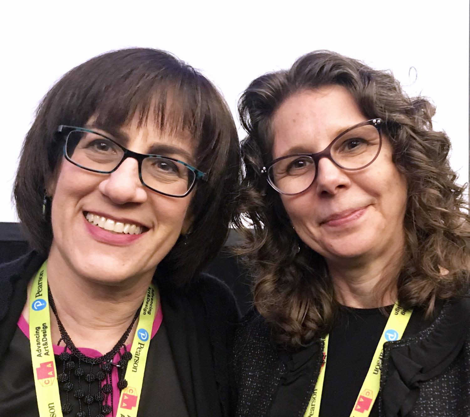 A photo of Erina Duganne and Muriel Hasbun