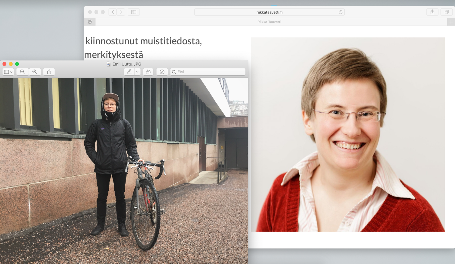 Emil Uuttu and Riikka Taavetti,