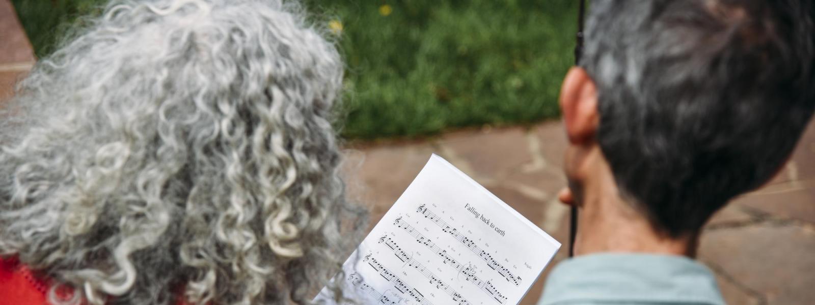 Alicia Svigals and Yonatan at Chautauqua