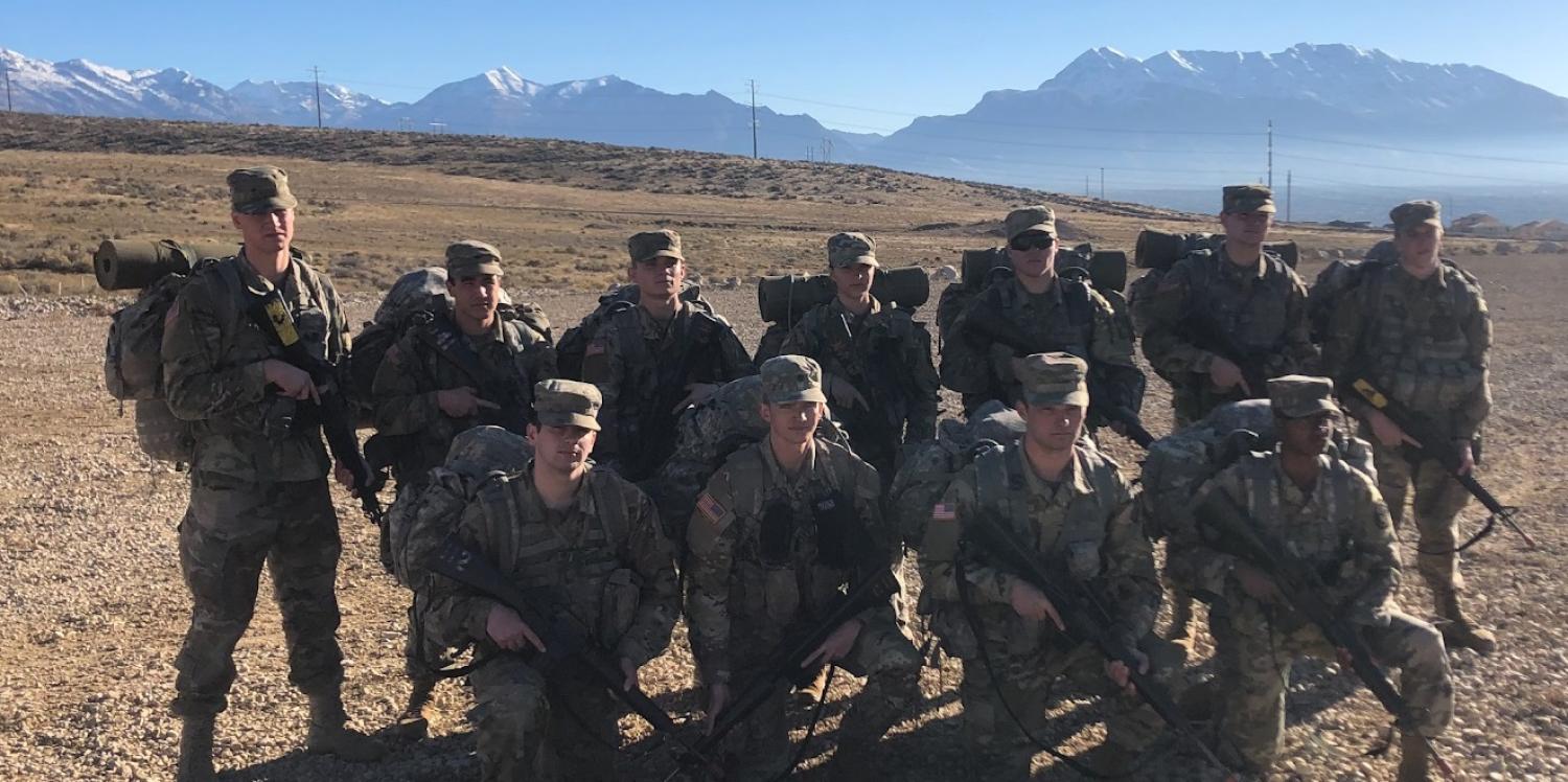 The GBB 2021 Ranger Challenge Team prior to beginning the STX lanes that would last over 12 hours. Photo courtesy of SFC Kevin Marquardt.