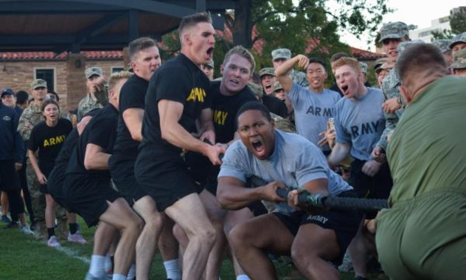 Golden Buffalo Battalion in a towing competition.