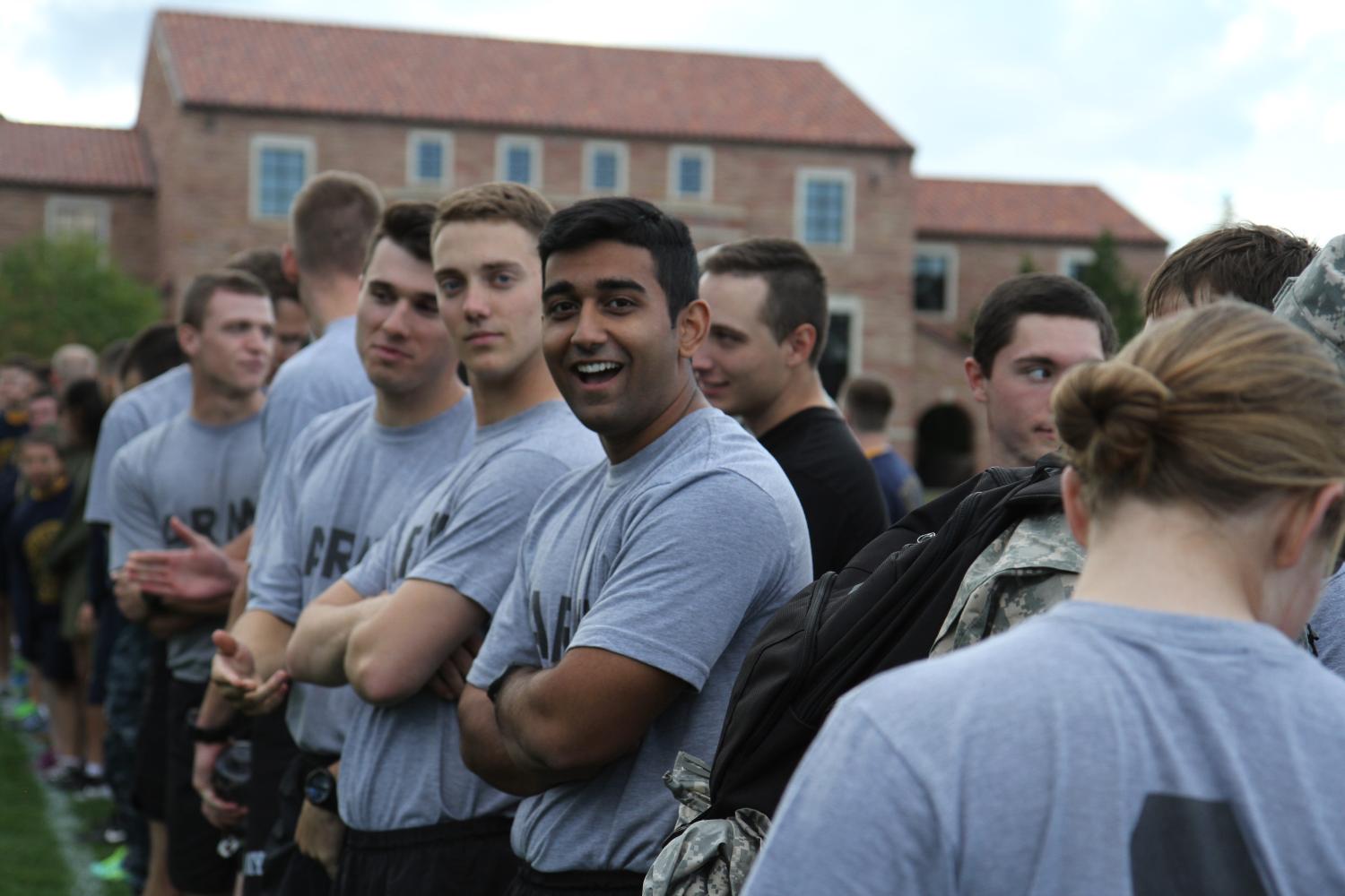 Cadets on campus