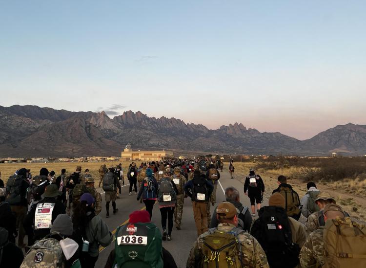 The gorgeous views as the Cadets and Cadre marched through the New Mexico terrain. Photo courtesy of CPT Chris Head.