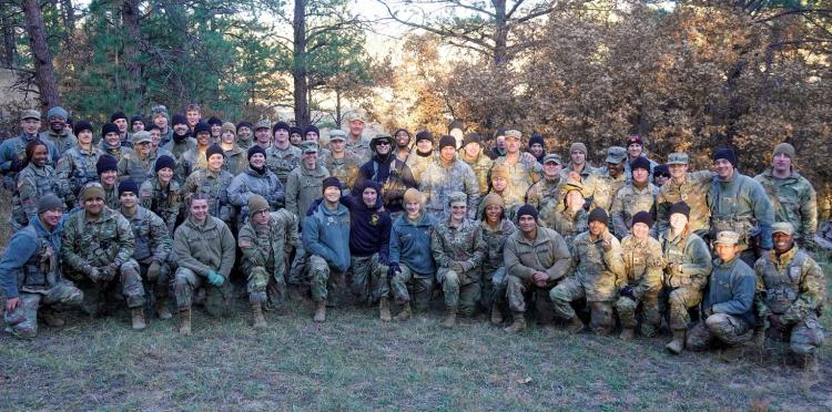 Group shot of all participants for the Fall 2023 LDX. Photo courtesy of Cadet William Vlad.