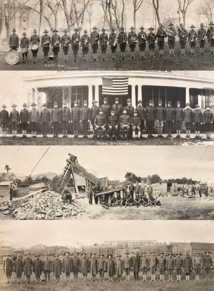 Army ROTC a day in the life (circa 1917) - photos courtesy of the CU Heritage Center.