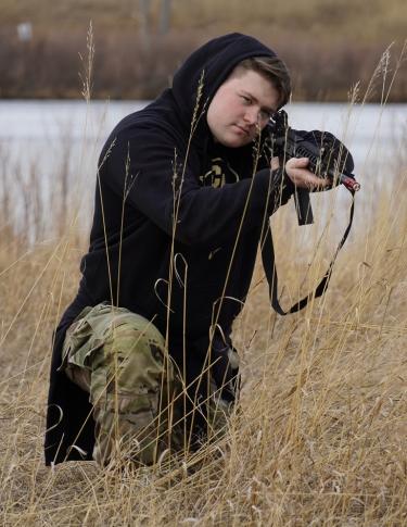 CDT B. Carver acting as one of the “enemy forces.” Photo courtesy of CDT William Vlad.