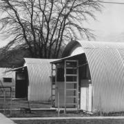 Army ROTC "Vetsville" Quonset Hut (circa 1940s) - photo courtesy of the CU Heritage Center.